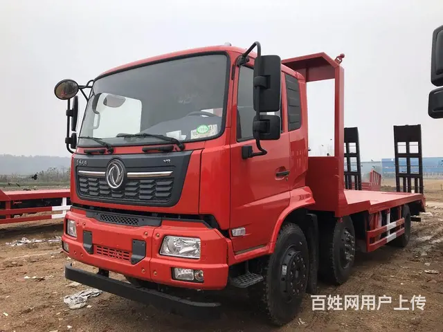 可分期 东风小三轴平板车 拖180挖机钻机拖车直销 - 图片 1