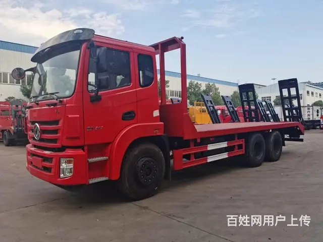 东风国六新款平板运输车来厂考察报销路费品牌齐全 - 图片 2