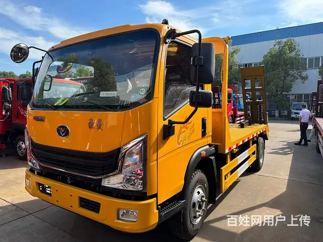 75挖机平板拖车 重汽豪曼蓝牌黄牌平板车现车多多 - 图片 9