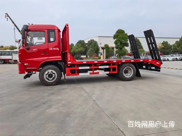 降价啦蓝牌平板车 单桥平板拖车 包上牌多少钱 - 图片 3