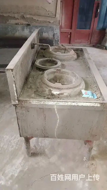 不锈钢无烟煤双灶炉子 - 图片 1