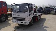 清障救援拖车，蓝牌一拖二平板拖车，楚胜清障车厂家