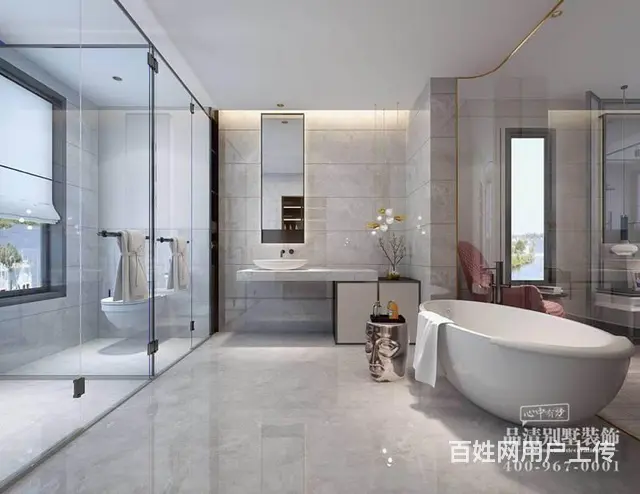 现代风格500平米常州别墅装修案例 - 图片 1