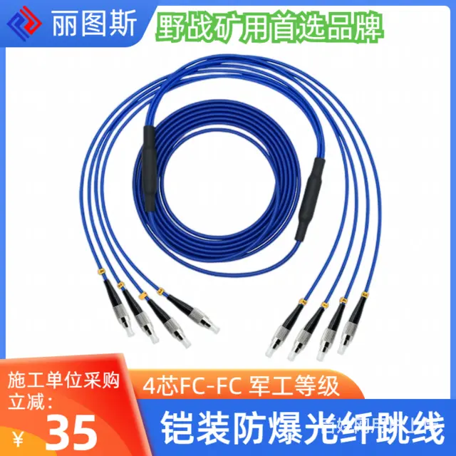 丽图斯50米15米20米30米防鼠多模尾纤光纤跳线铠装 - 图片 2