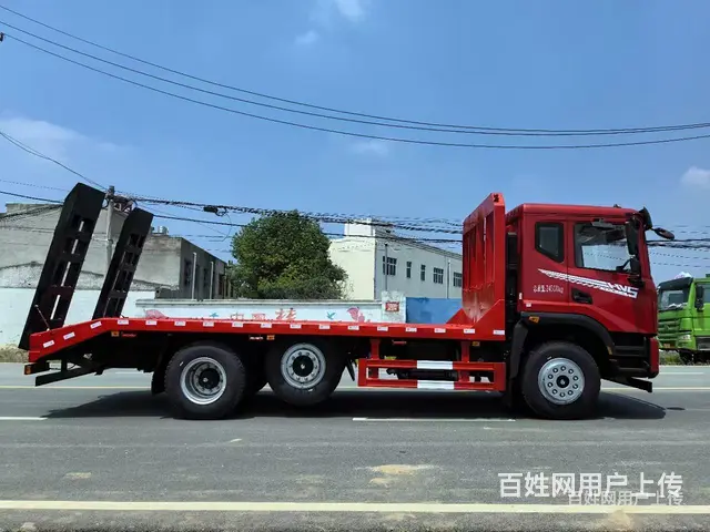 丽水东风华神提升桥平板车 拖17吨不超载的挖机拖车 - 图片 9