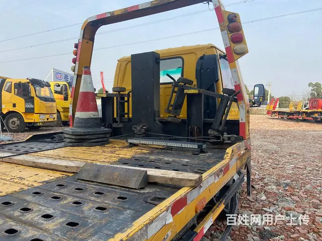 二手五十铃黄牌全落地一拖二清障车 - 图片 5