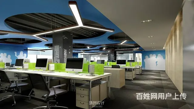 淄博企业办公大厅装修办公空间装修案例 - 图片 5