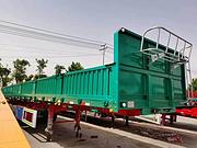 厂家直销定制10-13米标箱侧翻半挂车 轻量化设计