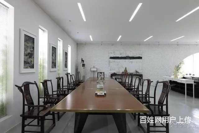 现代中式别墅客厅效果图 - 图片 3