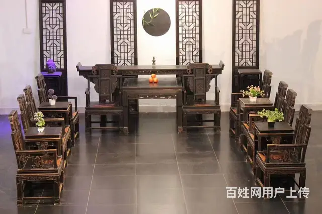 象椅中堂16件，象力大无穷，却性情温和；憨态可掬， - 图片 2