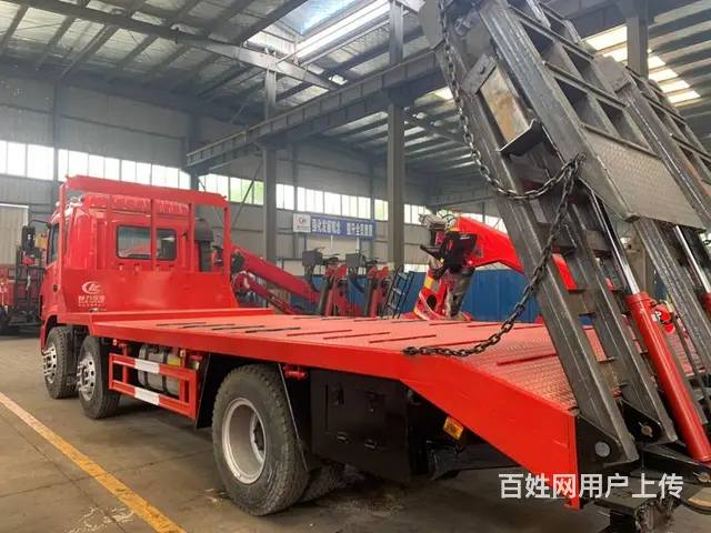 江淮格尔发小三轴拖板车拖20/25吨挖机平板拖车 - 图片 4