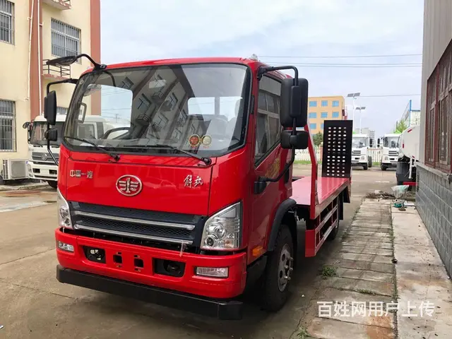 解放蓝牌平板拖车潍柴动力可拉120挖掘机支持零首付 - 图片 1