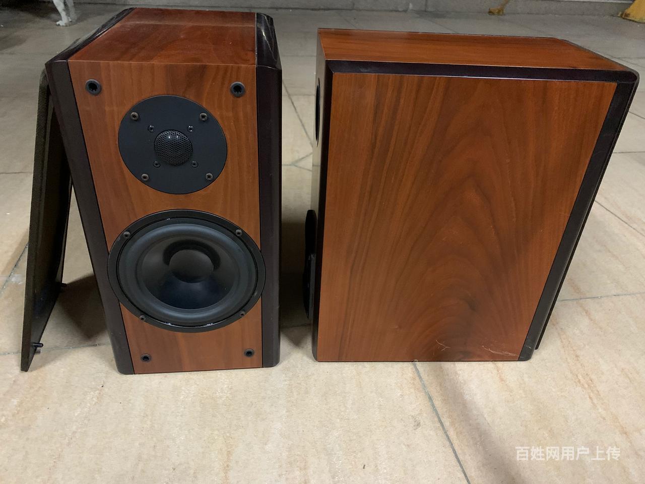 德国原装进口惠普小旋风实木皮发烧书架音箱