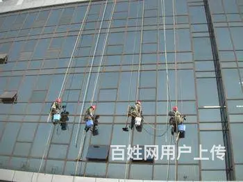 焦作外墙清洗 玻璃幕墙铝塑板清洗 高空安装 - 图片 2