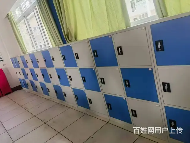 教室彩色书包柜 健身房学校独立储物柜昆明保险柜书架 - 图片 1