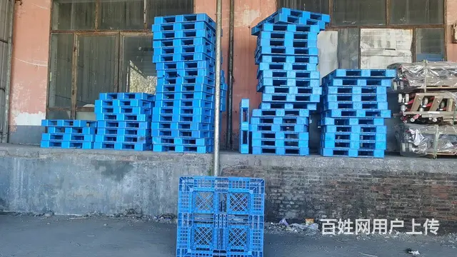 物流塑料托盘叉车栈板仓储防潮板可拼接垫板塑料黑托盘 - 图片 9