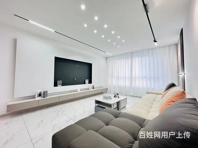 远津风景电梯7楼95平全屋定制全屋语音控制系统南北通透 - 图片 1