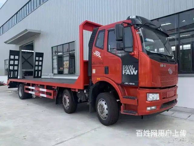 解放板长7.4米挖机平板运输车 高速不超载 - 图片 5