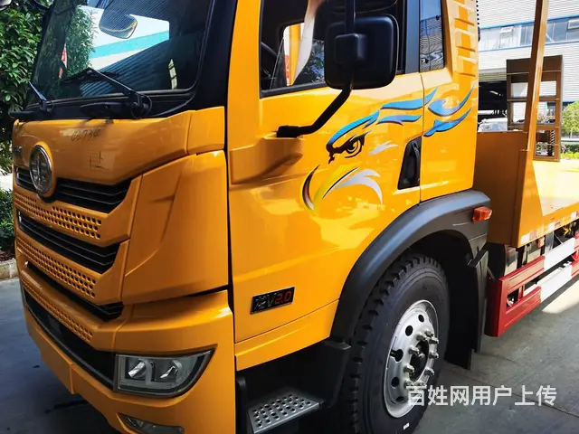 新款国六解放龙V平板车 拉60-155挖机拖板车 - 图片 6