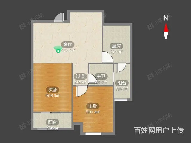 正南泰和之春2室2厅 - 图片 8