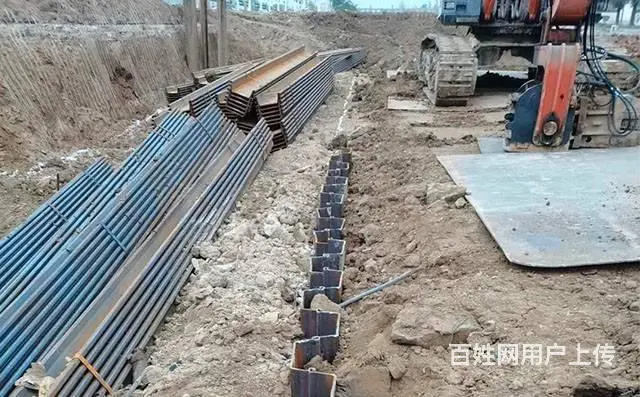 商丘拉森桩施工钢板桩租赁打桩机出租拉森钢板桩租 - 图片 6