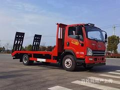 单桥解放平板车　挖机拖板车年底厂家优惠价格