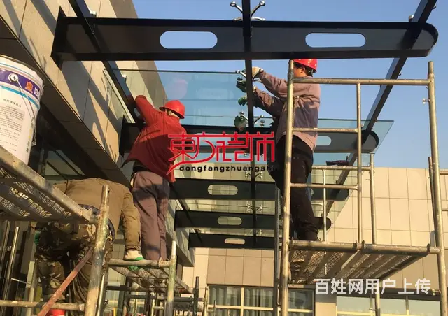 淄博玻璃幕墙钢结构点式幕墙玻璃雨棚阳光房铝合金门窗 - 图片 9