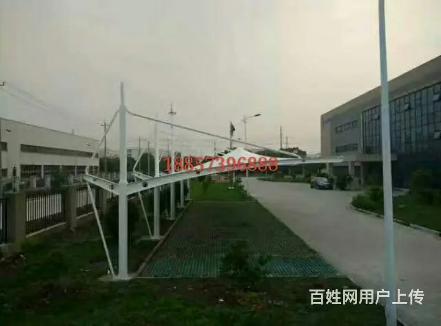 嘉兴膜结构专业设计安装膜结构车棚，景观棚，膜结构看 - 图片 1