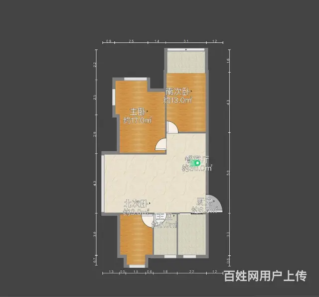 龙城福地全天采光大三房有钥匙随时看房价格可谈 - 图片 11