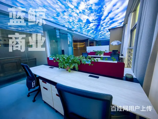 高铁东站旁210平落地窗带办公家具出租 - 图片 9