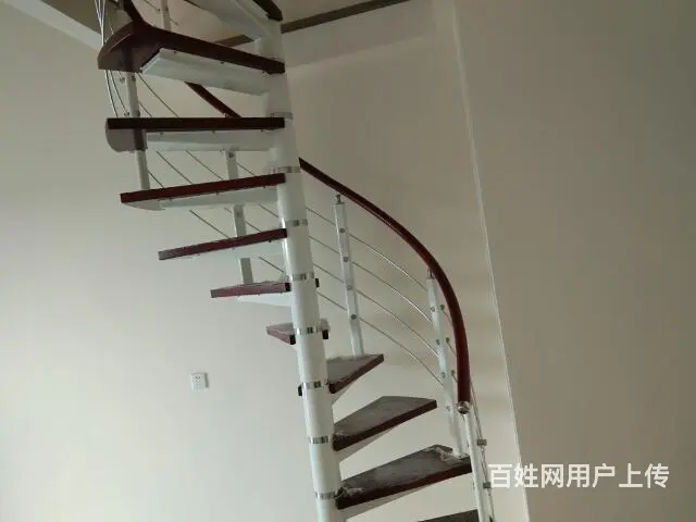 成都钢木楼梯实木楼梯栏杆扶手定制 - 图片 6