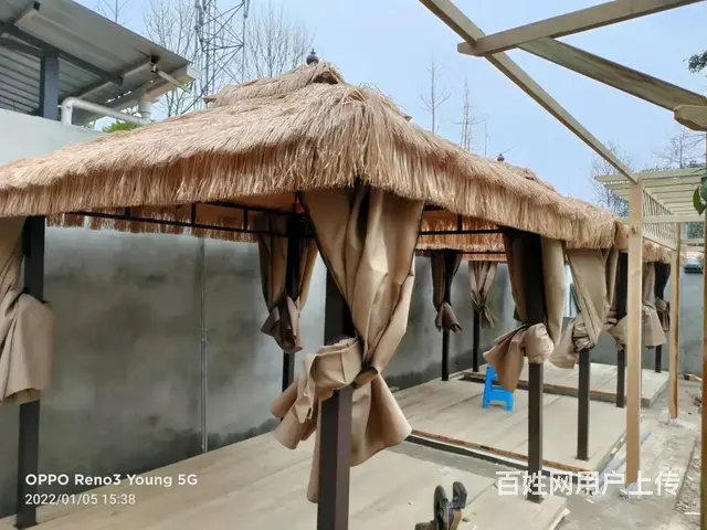 成都户外庭院休闲伞凉亭帐篷大型推拉棚伸缩雨棚批发定 - 图片 6