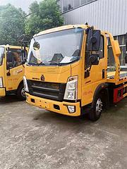 重汽一拖二清障车 国六蓝牌救援车 报废厂专用清障车