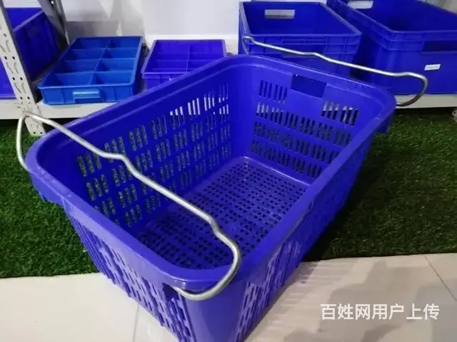 二手塑料筐二手塑料箱塑料折叠筐错位筐斜插箱出售 - 图片 7