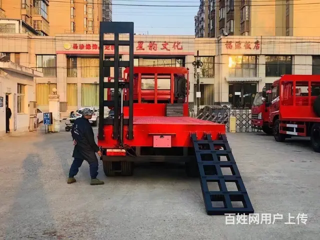 8*2轻量化提升桥挖机拖车 板长9米 - 图片 9