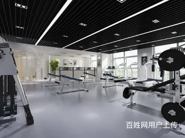 健身房地板 私教训练360定制地板 健身私教地板定 - 图片