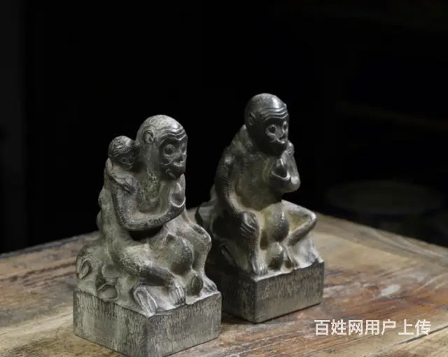 动物生肖猴雕塑#石雕猴子 - 图片 3