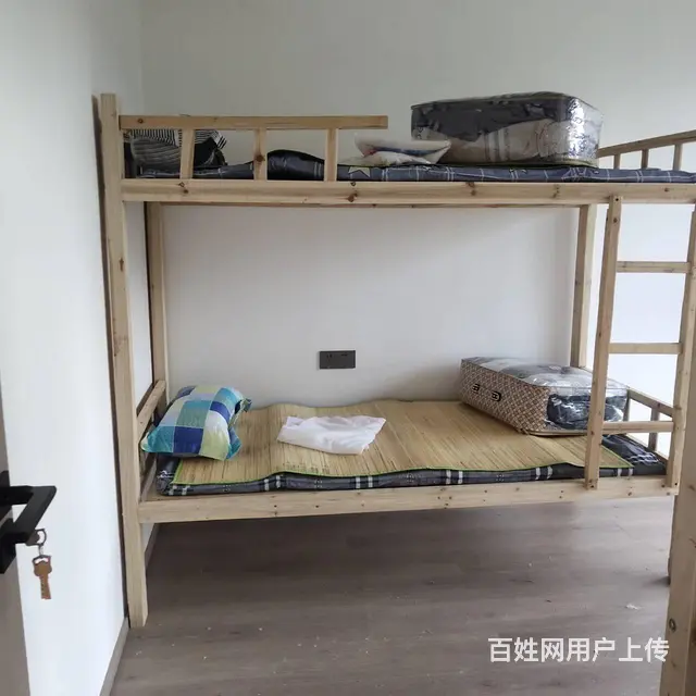 简易实木床 单双人床 公司工厂宿舍上下床 - 图片 9