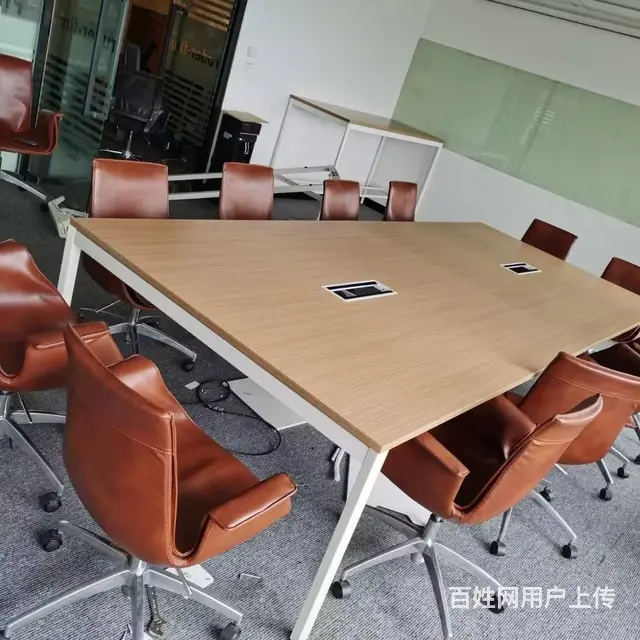 广州二手办公桌椅出售，老板桌椅书柜会议桌椅包送装 - 图片 9