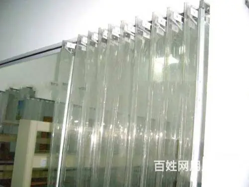 供应昆山移动折叠门帘pvc透明软门帘 - 图片 2