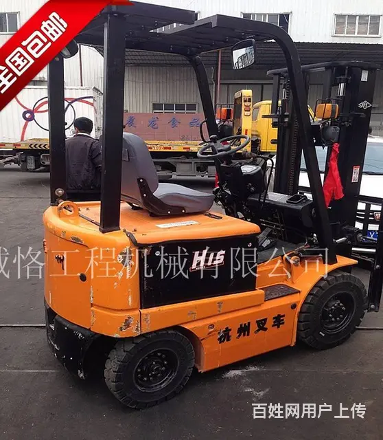二手合力电动叉车，工厂车间静音环保2吨电瓶叉车包邮 - 图片 1