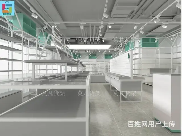 精品百货店货架工艺简单-莫凡货架生活用品货架 - 图片 1