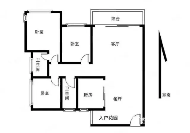 精装修 里维埃拉三期碧水岸 满二  住房 107平 采光好 - 图片 9