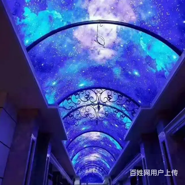 软膜天花吊顶白色透光膜星空膜灯膜a级防火膜高清uv - 图片 6