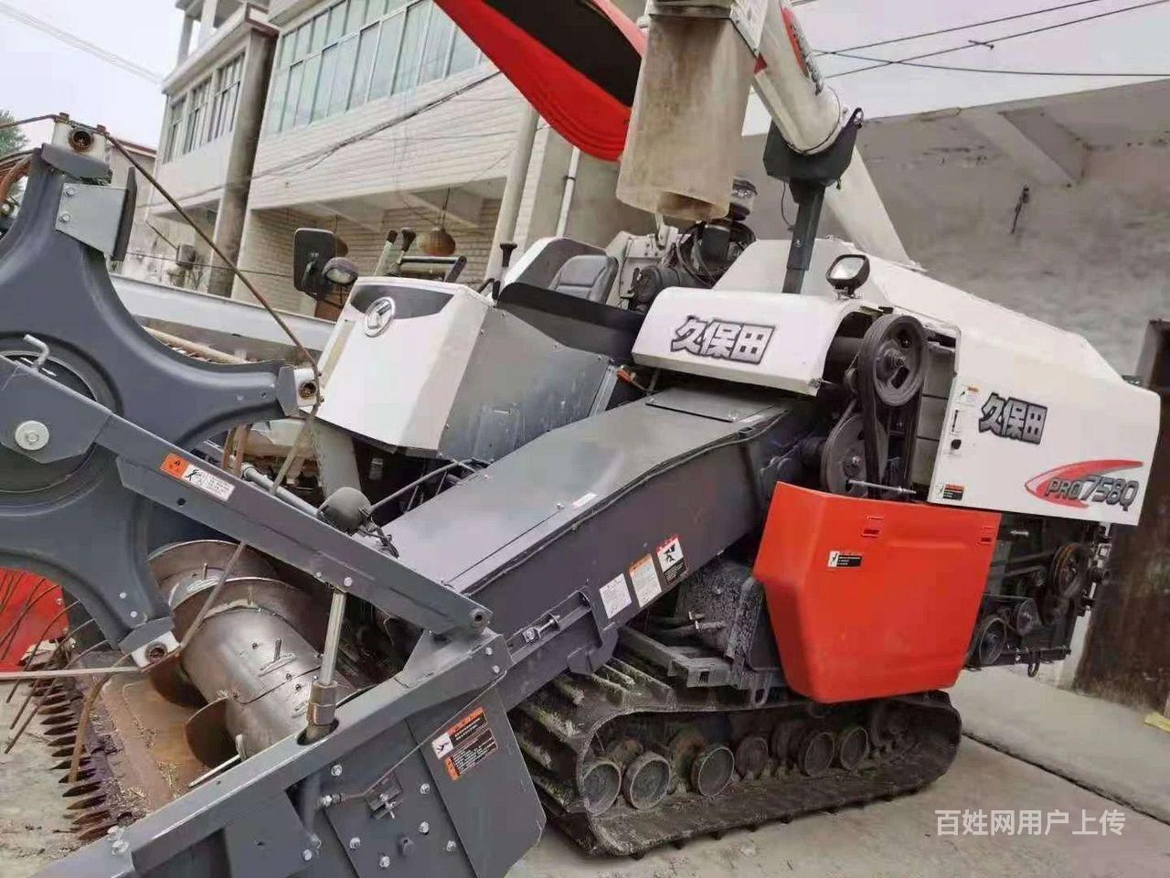 精品久保田758收割机,工作400小时