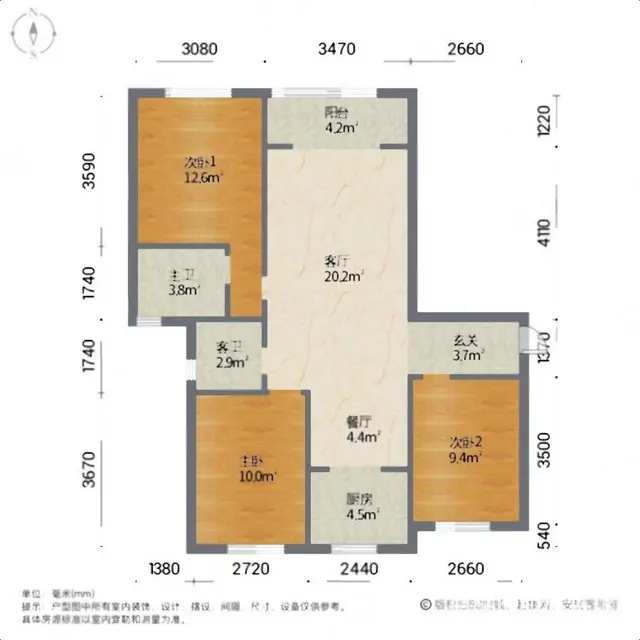 世纪城 精装修大三居带车位带车位南北通透15楼看房议价 - 图片 12