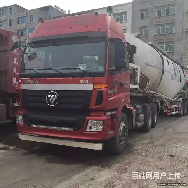 低价出售欧曼半挂水泥罐车，原汁原味 - 图片 1