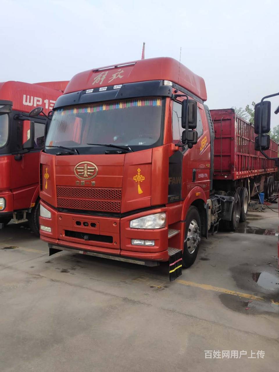 物流配货车急转二手解放牵引车双驱轻体460马力