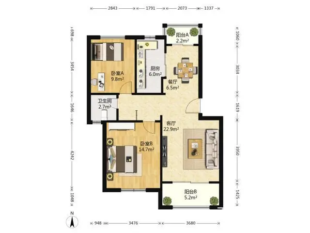 国都公寓精装2房三华园平安居仙林苑中河北路凤起路杭州大厦 - 图片 8