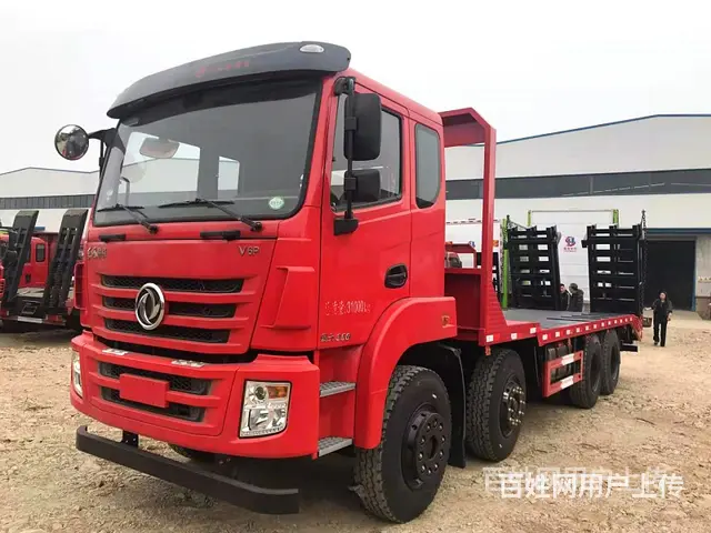 新款350马力东风四桥35吨挖机平板拖车全国送车上门 - 图片 1